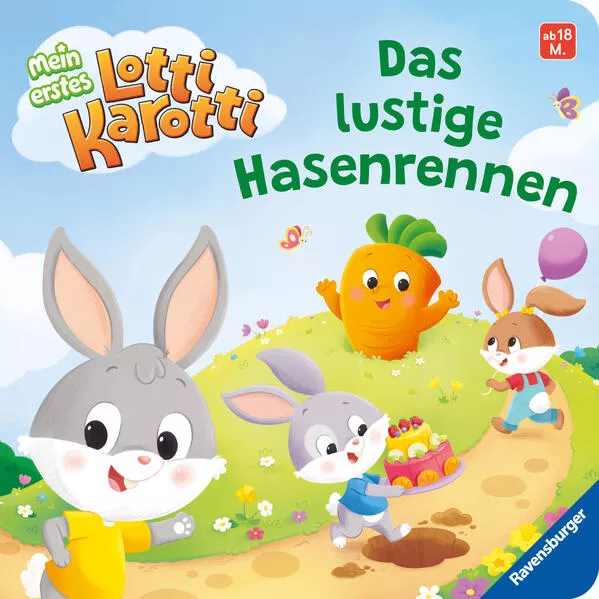 Cover: Mein erstes Lotti Karott: Das lustige Hasenrennen – ein Buch für kleine Fans des Kinderspiel-Klassikers Lotti Karotti