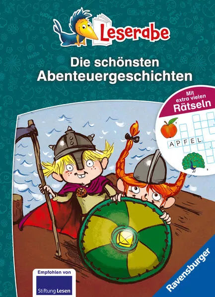 Cover: Die schönsten Abenteuergeschichten mit extra vielen Rätseln - Leserabe ab 1. Klasse - Erstlesebuch für Kinder ab 6 Jahren