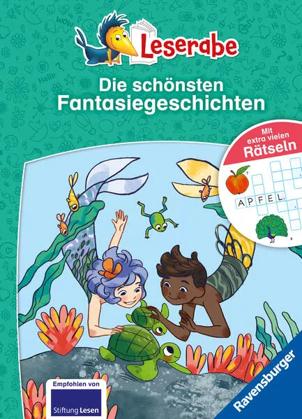 Cover: Die schönsten Fantasiegeschichten mit extra vielen Rätseln - Leserabe ab 1. Klasse - Erstlesebuch für Kinder ab 6 Jahren
