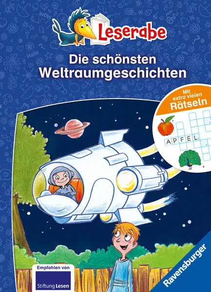 Cover: Die schönsten Weltraumgeschichten mit extra vielen Rätseln - Leserabe ab 1. Klasse - Erstlesebuch für Kinder ab 6 Jahren
