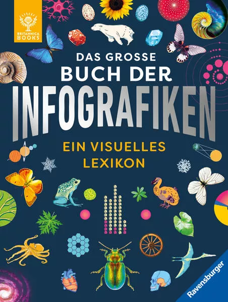 Cover: Das große Buch der Infografiken. Ein visuelles Lexikon für Kinder - Schauen, staunen, Neues lernen