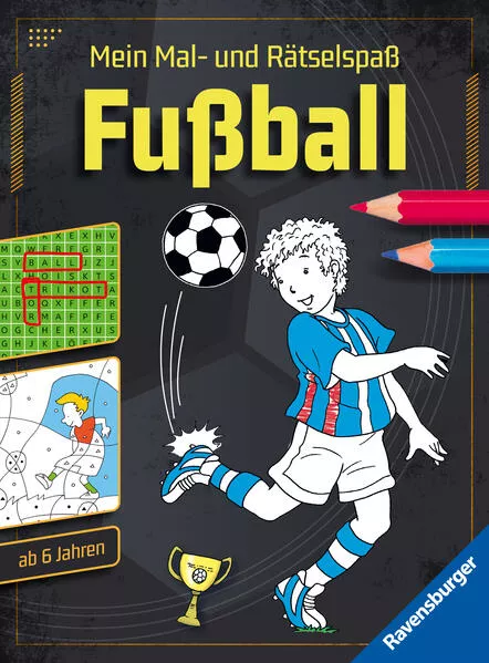 Cover: Mein Mal- und Rätselspaß: Fußball