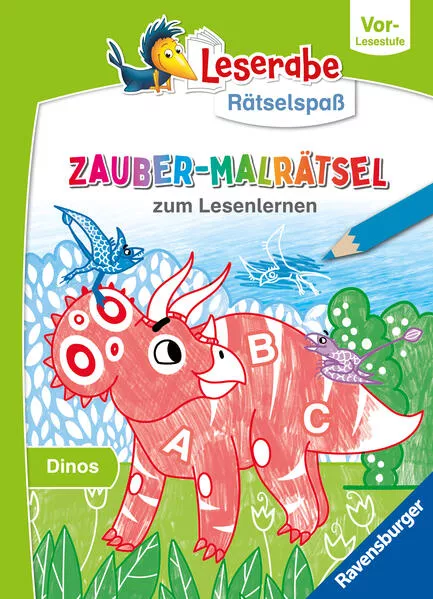 Cover: Leserabe Rätselspaß Zauber-Malrätsel zum Lesenlernen: Dinos (Vor-Lesestufe)