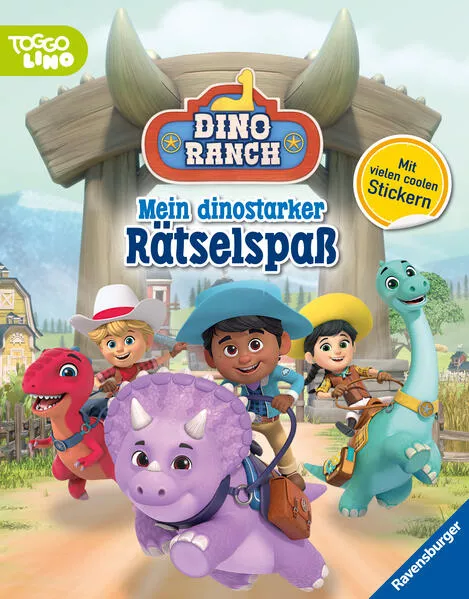 Ravensburger DinoRanch: Mein dinostarker Rätselspaß - mit Stickern - coole Knobeleien, kreative Beschäftigung mit den Lieblingscharakteren aus der Serie</a>