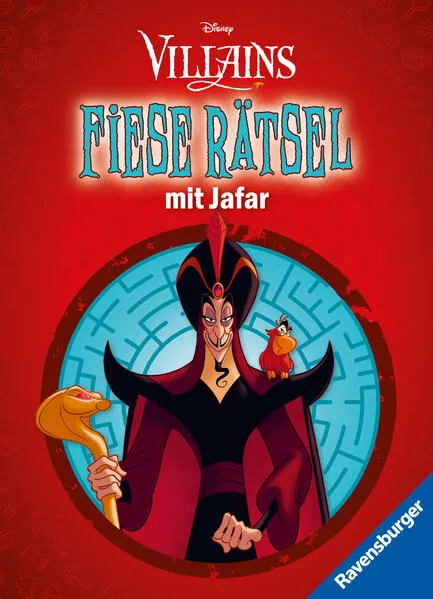 Cover: Ravensburger Disney Villains: Fiese Rätsel mit Jafar - Knifflige Rätsel für kluge Köpfe ab 9 Jahren