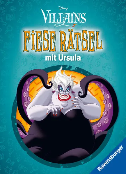 Cover: Ravensburger Disney Villains: Fiese Rätsel mit Ursula - Knifflige Rätsel für kluge Köpfe ab 9 Jahren