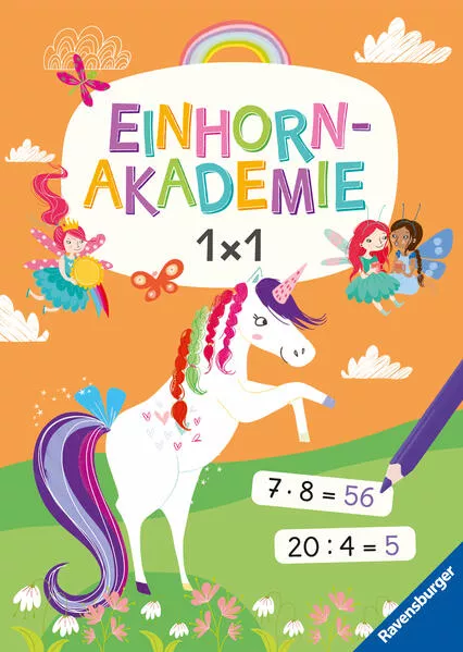 Cover: Ravensburger Einhorn Akademie 1x1 - spielerisch das Einmaleins lernen und üben