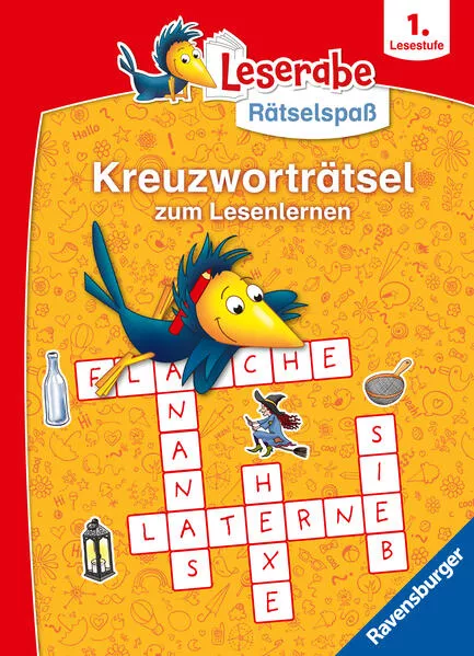 Cover: Ravensburger Leserabe Rätselspaß - Kreuzworträtsel zum Lesenlernen - 1. Lesestufe für Leseanfänger