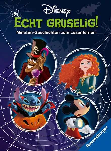 Cover: Disney: Gruselige Minuten-Geschichten zum Lesenlernen - Erstlesebuch ab 7 Jahren - 2. Klasse