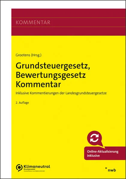 Cover: Grundsteuergesetz, Bewertungsgesetz Kommentar