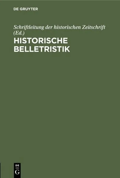 Cover: Historische Belletristik