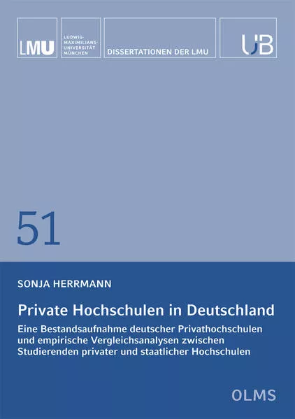 Cover: Private Hochschulen in Deutschland