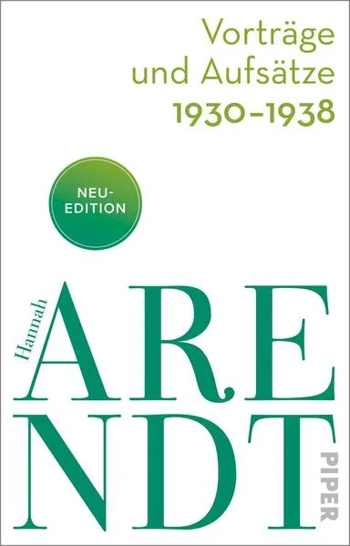 Cover: Vorträge und Aufsätze 1930–1938