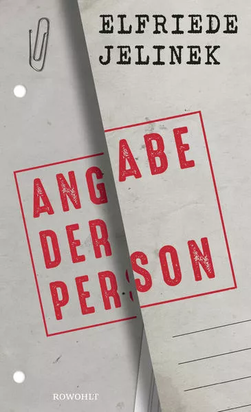 Cover: Angabe der Person