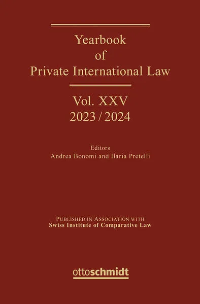 Yearbook of Private International Law Vol. XXV - 2023/2024