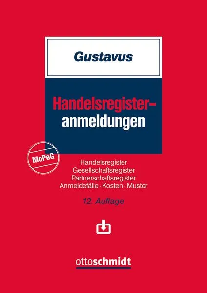 Cover: Handelsregisteranmeldungen