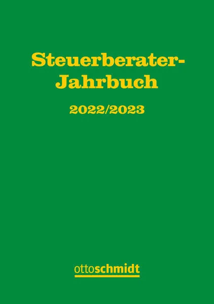 Cover: Steuerberater-Jahrbuch 2022/2023