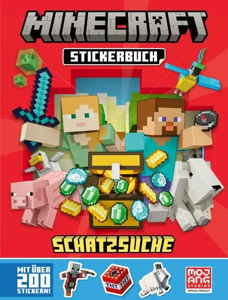 Cover: Minecraft Stickerbuch Schatzsuche