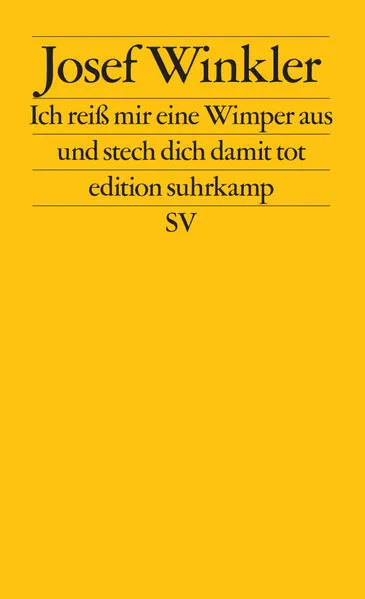 Cover: Ich reiß mir eine Wimper aus und stech dich damit tot