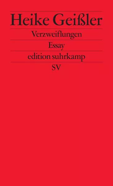 Cover: Verzweiflungen