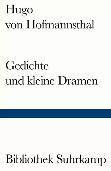 Cover: Gedichte und kleine Dramen