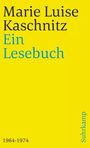 Cover: Ein Lesebuch 1964-1974