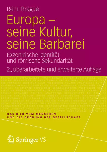 Cover: Europa - seine Kultur, seine Barbarei