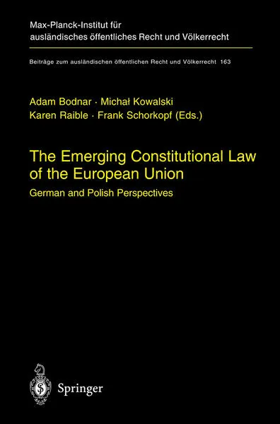 Cover: The Emerging Constitutional Law of the European Union