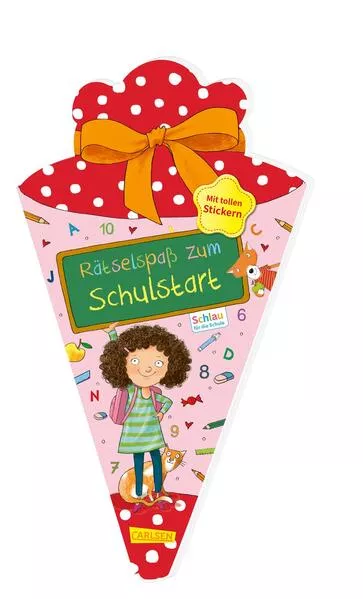 Cover: Schlau für die Schule: Rätselspaß zum Schulstart mit Stickern (Schultüte 2023 rosa)