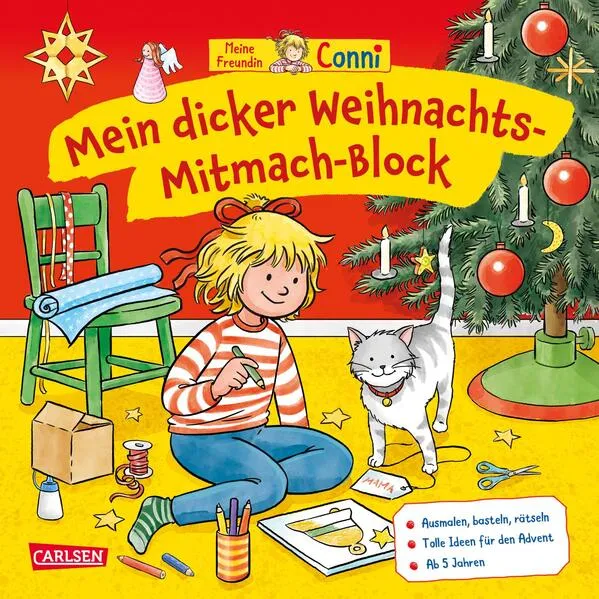 Conni Gelbe Reihe (Beschäftigungsbuch): Mein dicker Weihnachts-Mitmach-Block