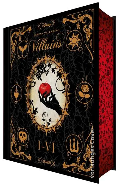 Cover: Disney Villains: Villains Band I-VI: Luxusausgabe mit Farbschnitt im düsteren Dark-Fantasy-Setting