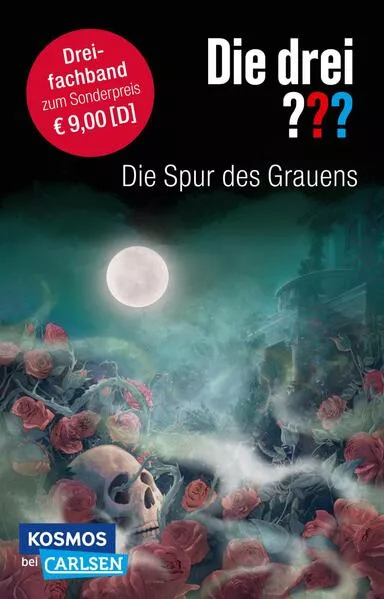 Cover: Die drei ???: Die Spur des Grauens. Dreifachband (Enthält die Bände: Im Haus des Henkers, Die Villa der Toten, Die flüsternden Puppen)