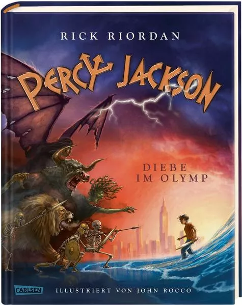Cover: Percy Jackson - Diebe im Olymp (farbig illustrierte Schmuckausgabe) (Percy Jackson 1)