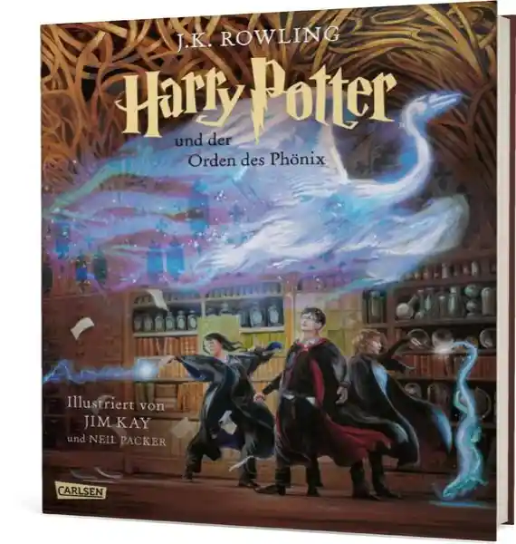 Cover: Harry Potter und der Orden des Phönix (farbig illustrierte Schmuckausgabe) (Harry Potter 5)