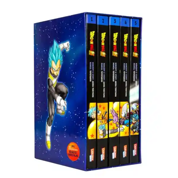 Cover: Dragon Ball Super Bände 1-5 im Sammelschuber mit Extra