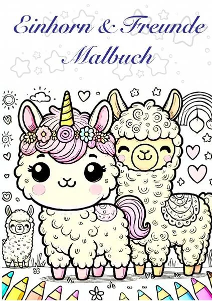 Cover: Einhorn & Freunde Malbuch