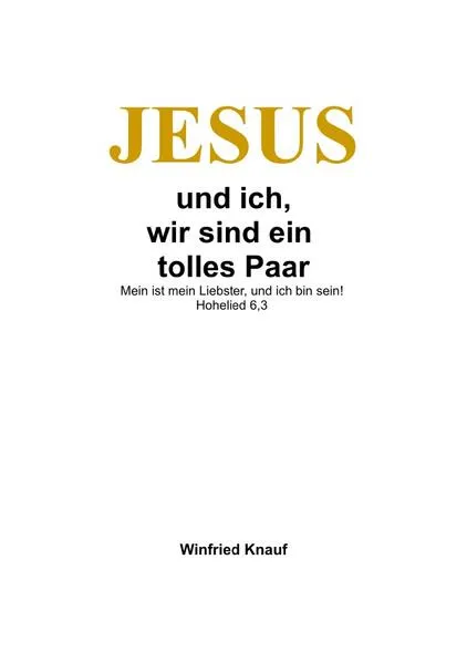 Cover: Jesus und ich wir sind ein tolles Paar