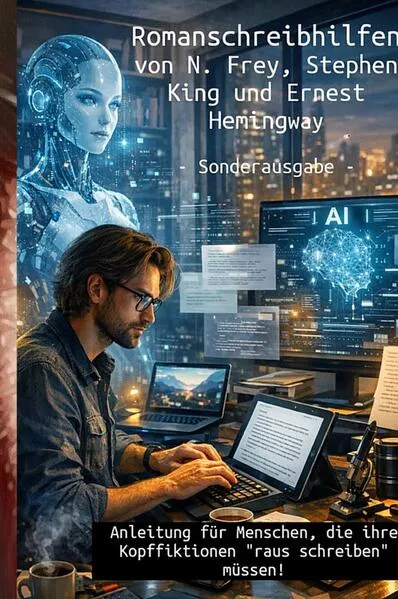 Cover: Romanschreibhilfen von N. Frey - Stephen King - Ernest Hemingway