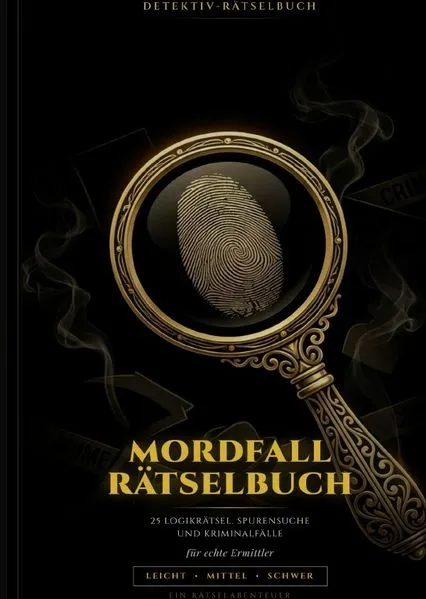 Cover: Mordfall Rätselbuch: 25 Logikrätsel, Spurensuche und Kriminalfälle für echte Ermittler