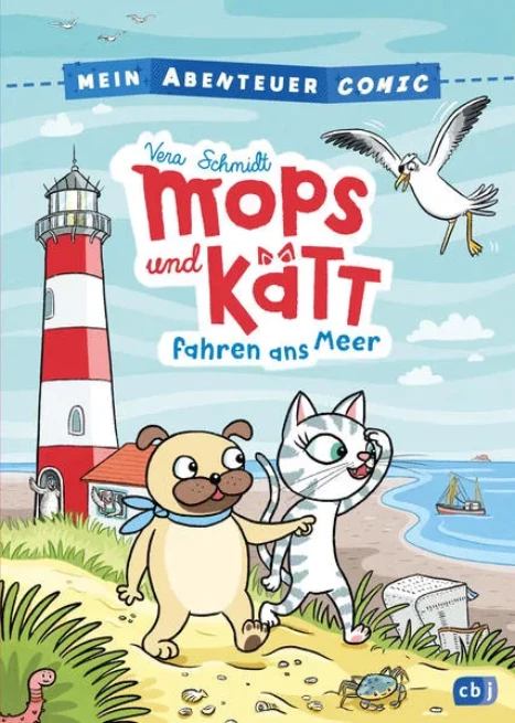 Cover: Mein Abenteuercomic - Mops und Kätt fahren ans Meer