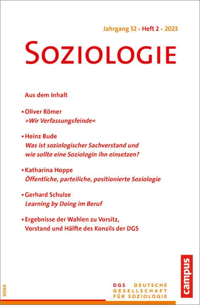 Cover: Soziologie 02/2023