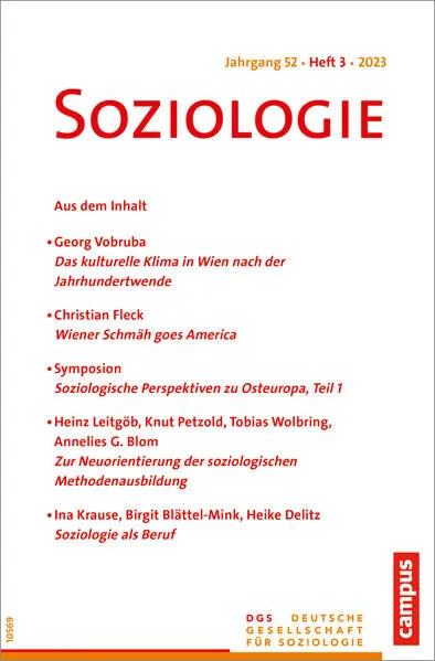 Cover: Soziologie 03/2023