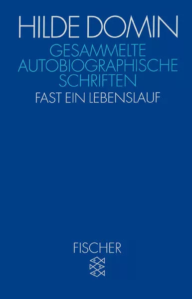 Cover: Gesammelte autobiographische Schriften