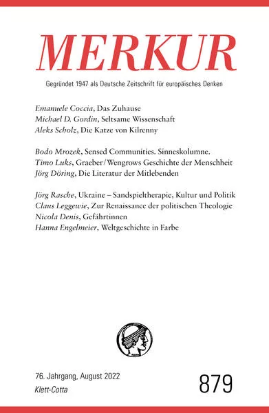Cover: MERKUR Gegründet 1947 als Deutsche Zeitschrift für europäisches Denken - 8/2022