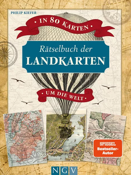 Cover: Rätselbuch der Landkarten • In 80 Karten um die Welt