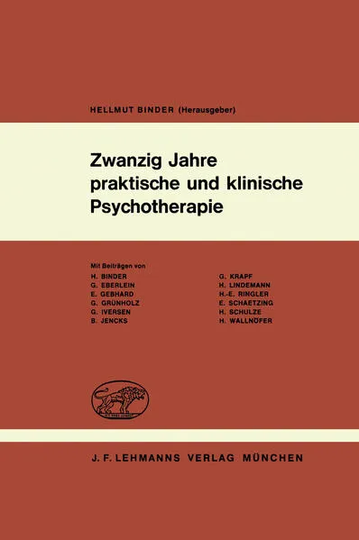Cover: Zwanzig Jahre praktische und klinische Psychotherapie