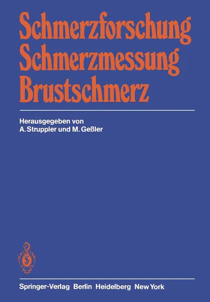 Cover: Schmerzforschung Schmerzmessung Brustschmerz