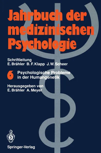 Cover: Psychologische Probleme in der Humangenetik