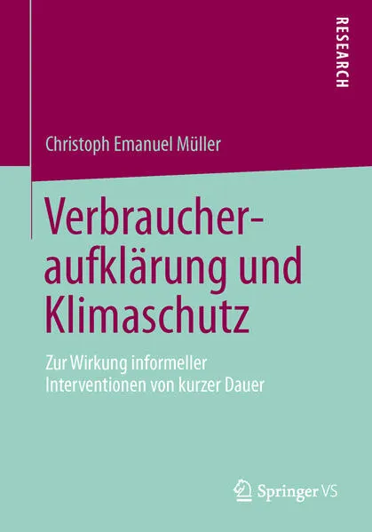 Cover: Verbraucheraufklärung und Klimaschutz