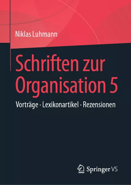 Cover: Schriften zur Organisation 5